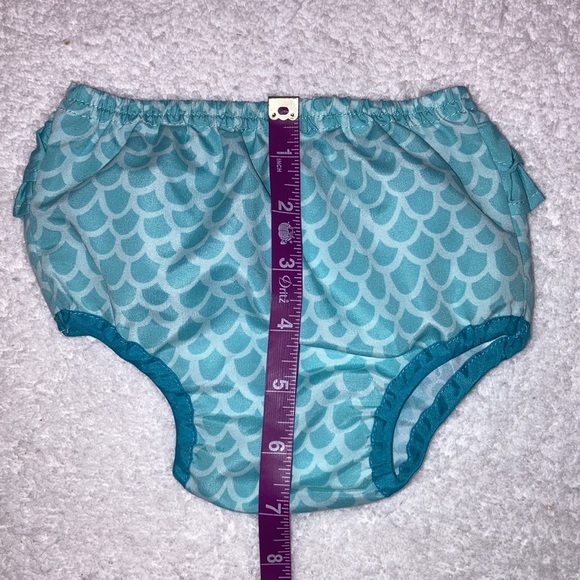 Mud pie for Atlantis mermaid tank top ruffle bottom set 9/12m - Picture 8 of 11